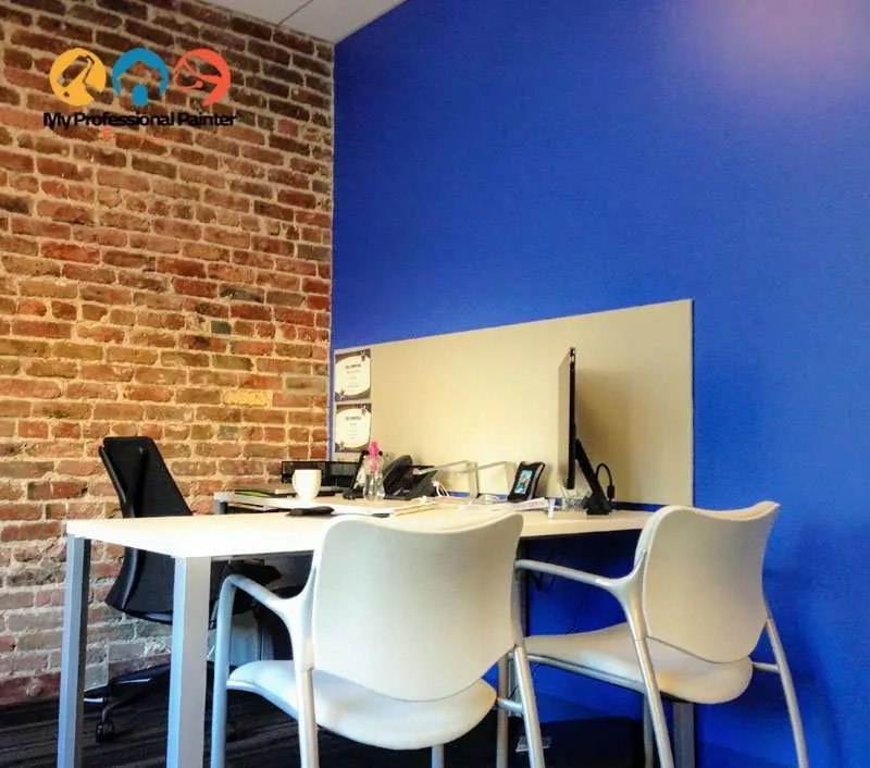 Commercial office interior painting project