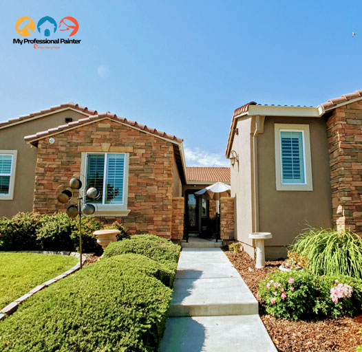 Finished residential exterior painting by My Professional Painter